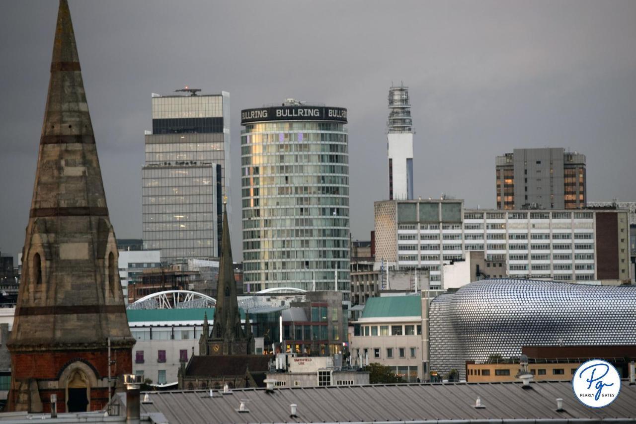 Penthouse - Amazing City Skyline Views - Balcony - Free Extra 2 Hours - Free Parking - Utilita Arena - Bullring Shopping - New St Station- Super King Size Bed Birmingham Esterno foto