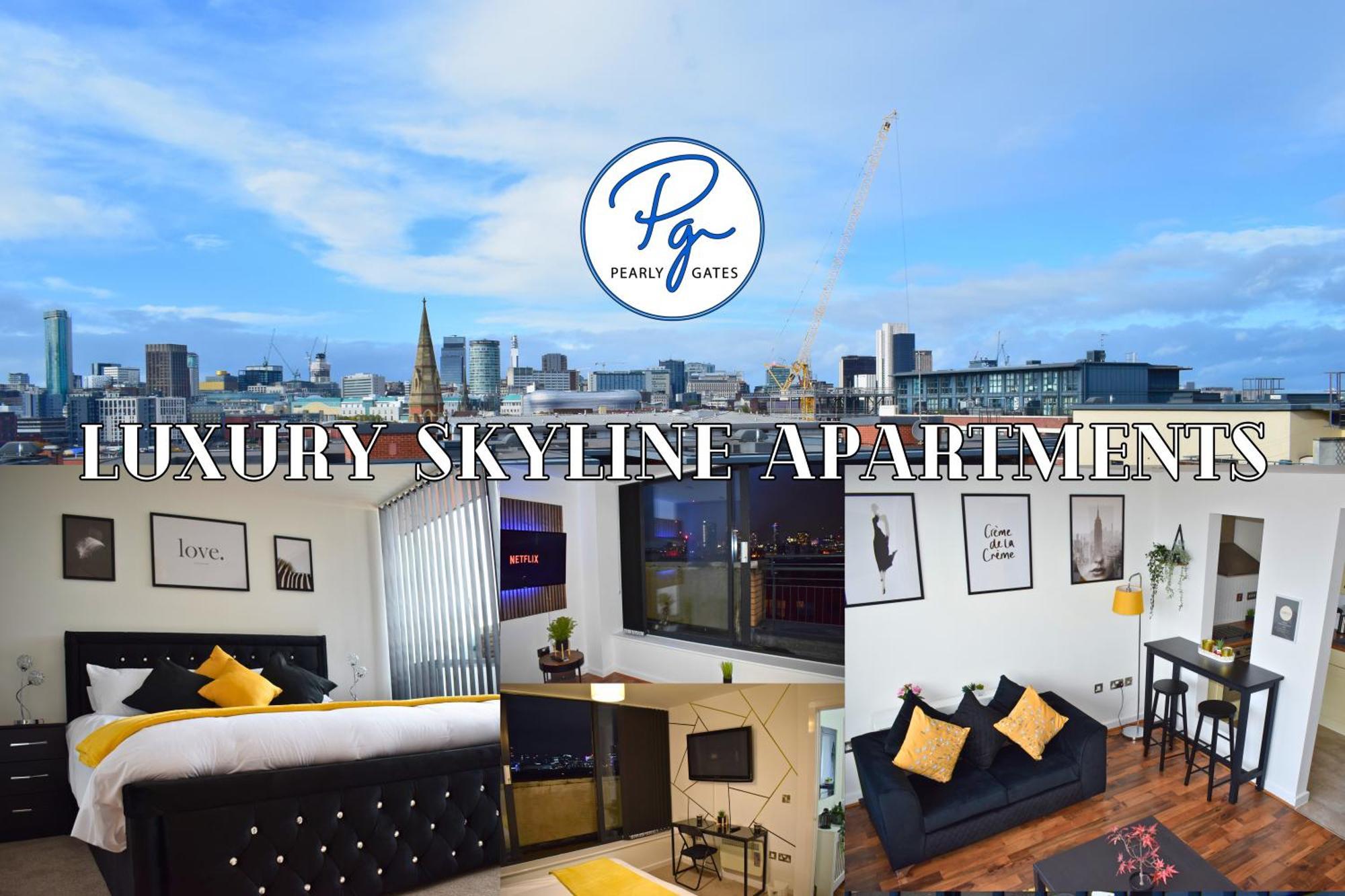 Penthouse - Amazing City Skyline Views - Balcony - Free Extra 2 Hours - Free Parking - Utilita Arena - Bullring Shopping - New St Station- Super King Size Bed Birmingham Esterno foto